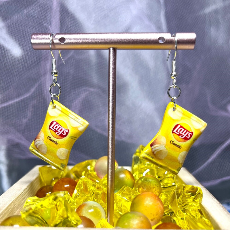 Junk Food Snacks - Lucu makanan ringan keripik kentang anting