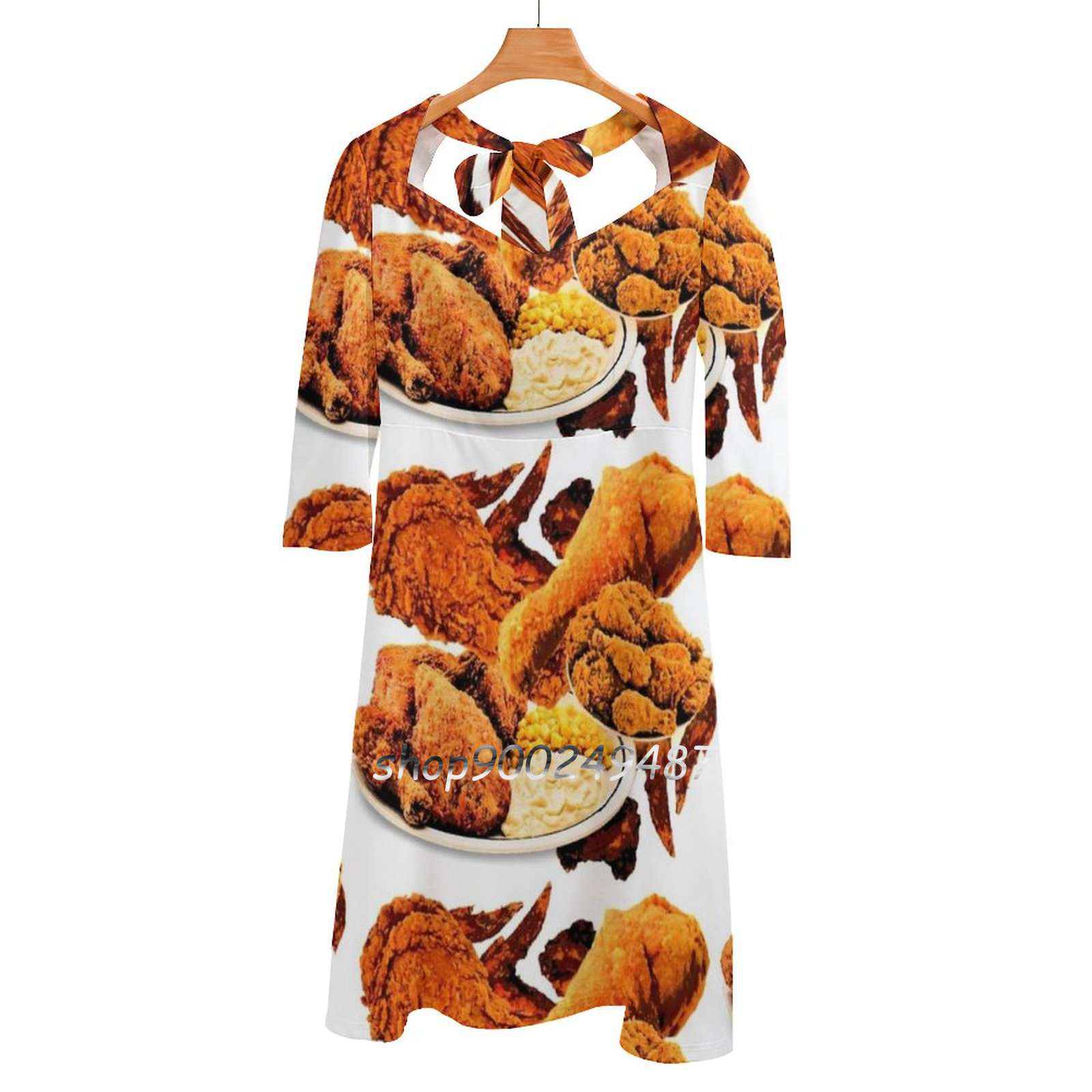 Yummy Food Snacks - Ayam Goreng Gaun Elegan Manis Wanita