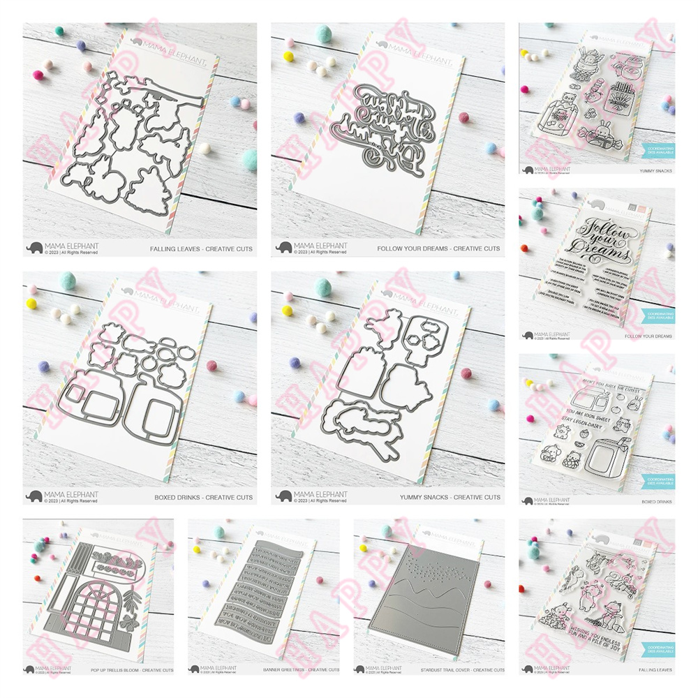 Food Stamps Snacks - Templat Embossing dekorasi buku tempel pembuatan