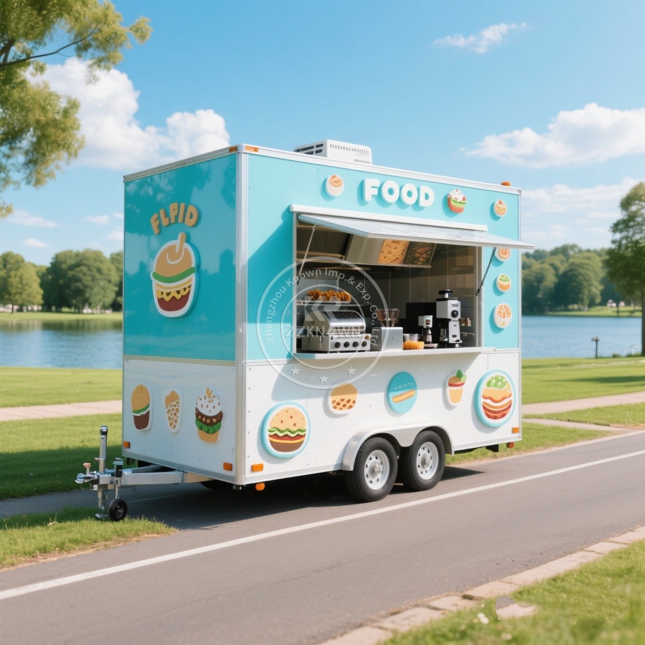 Food Snacks Catering - Truk Trailer Makanan Es Krim Kopi