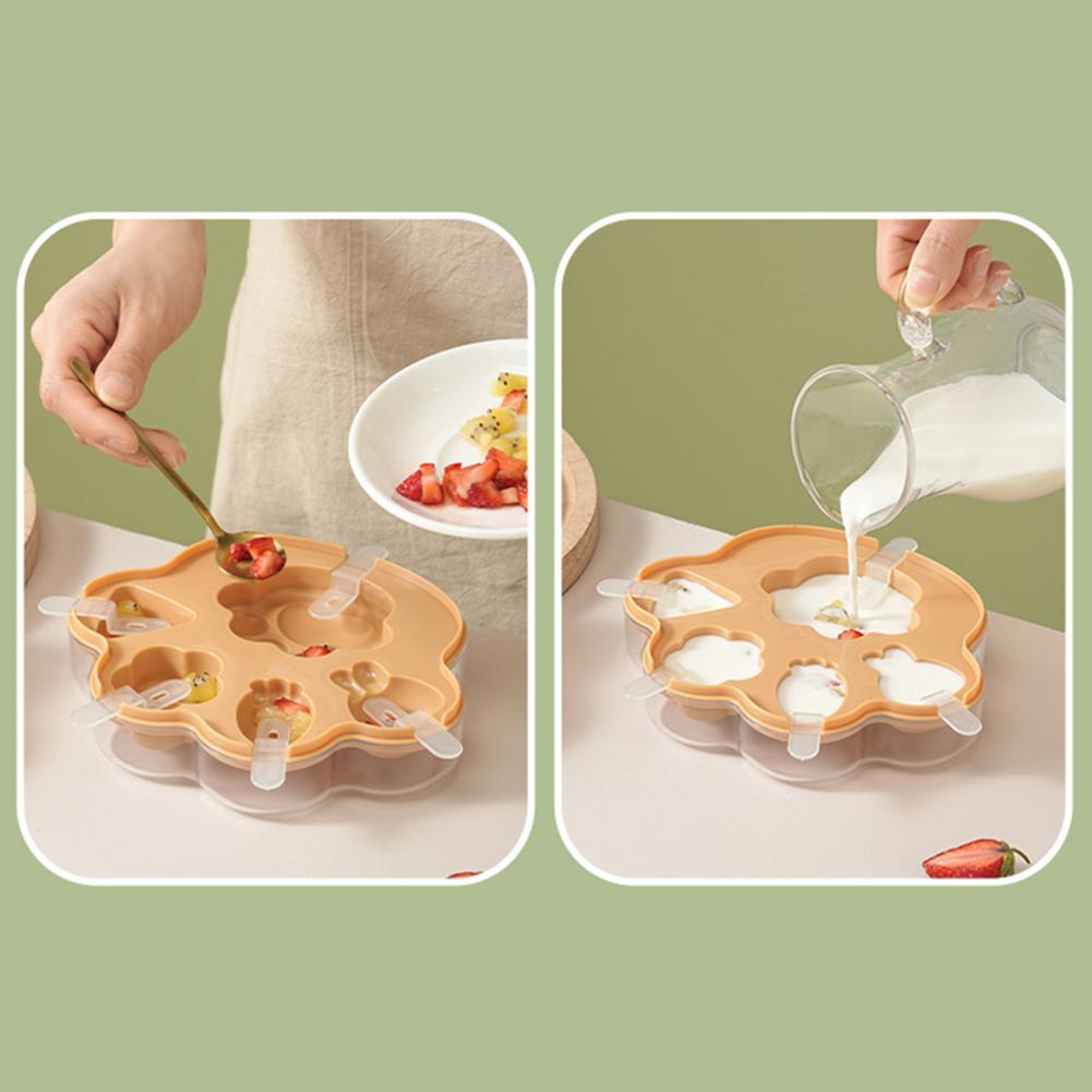 Homemade Food Snacks - Cetakan Es Silikon dengan Tutup, Pembuat