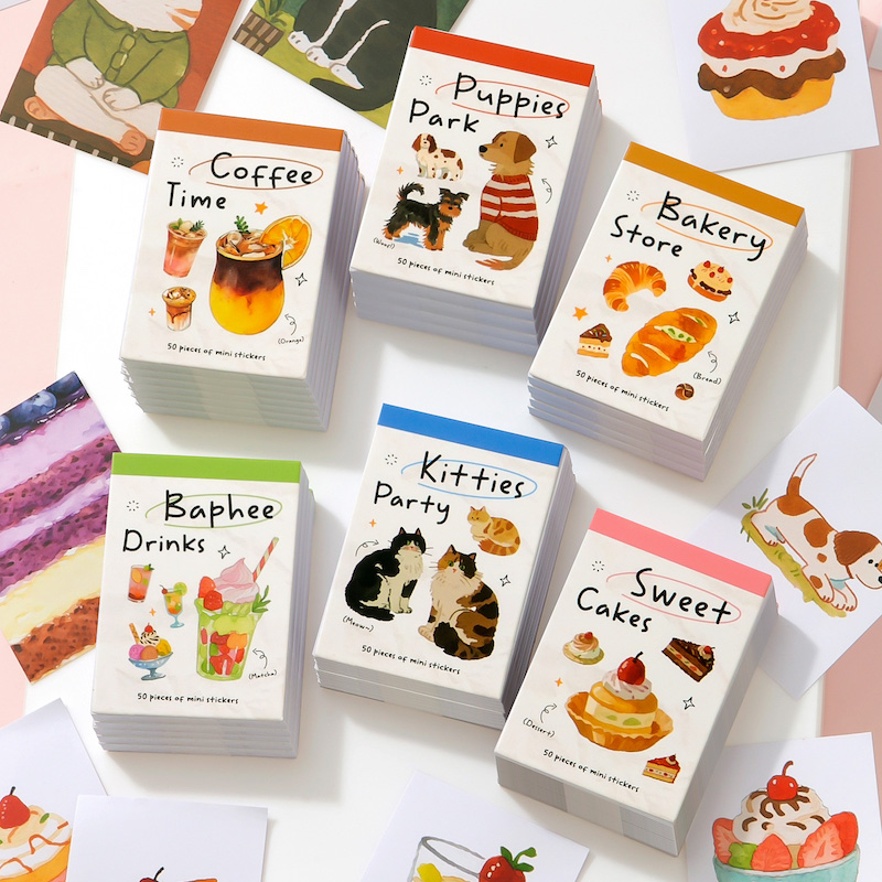 Junk Food Snacks - Buku Stiker Ukuran Saku Tema Kopi