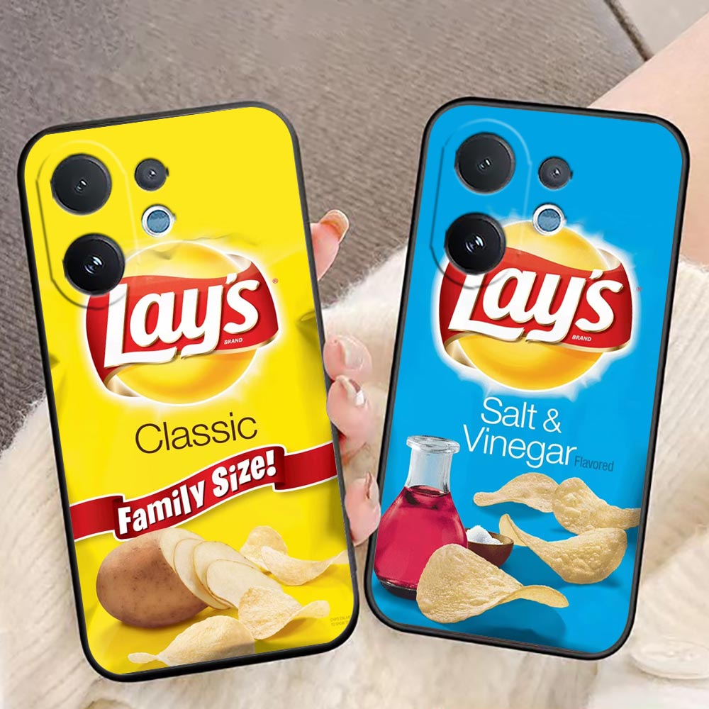 Food Snacks Quotes - Casing Ponsel untuk VIVO V70 V60