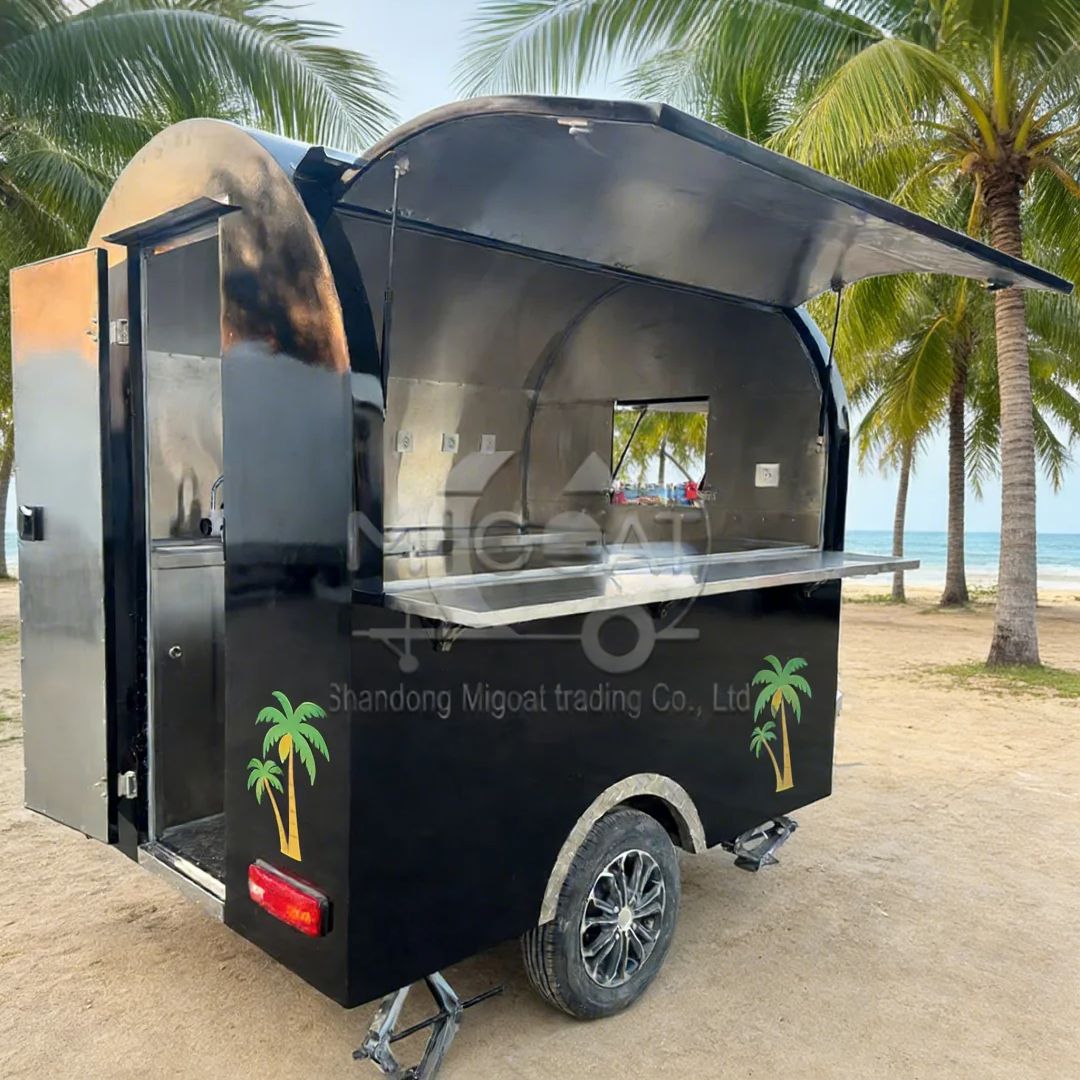 Gerobak Makanan Bulat Hitam de - Food Snacks Catering ulasan dan harga