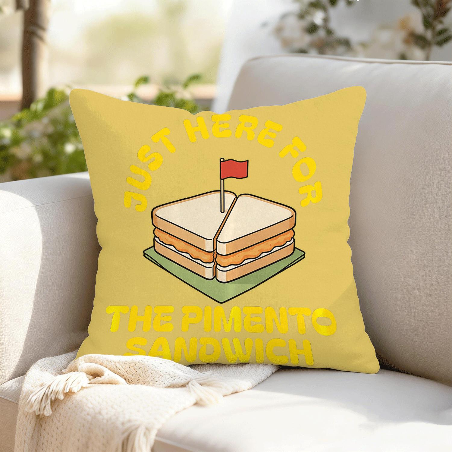 Casing Bantal Sandwich Pimento - Food Snacks Quotes ulasan dan harga