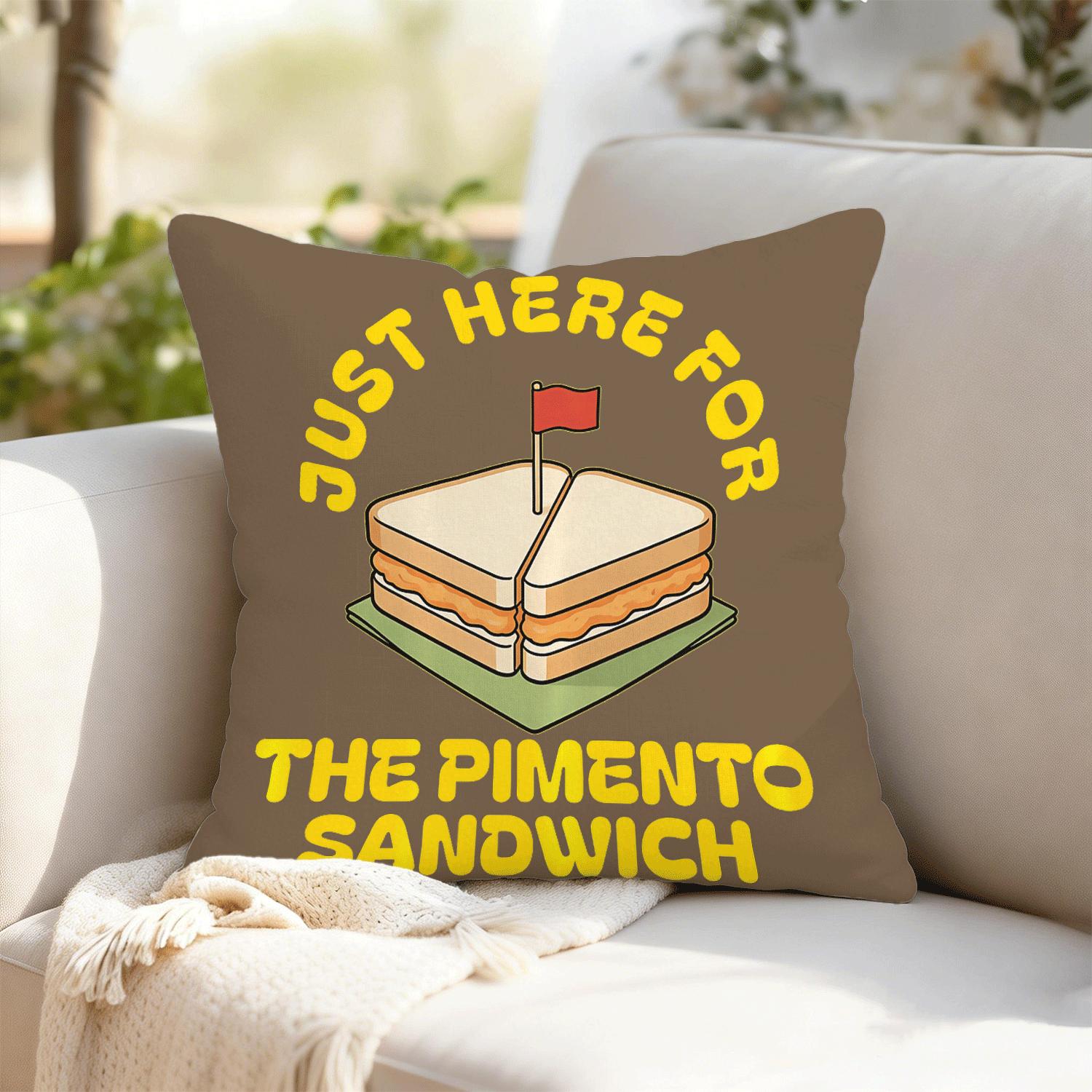 Casing Bantal Sandwich Pimento - Food Snacks Quotes ulasan dan harga