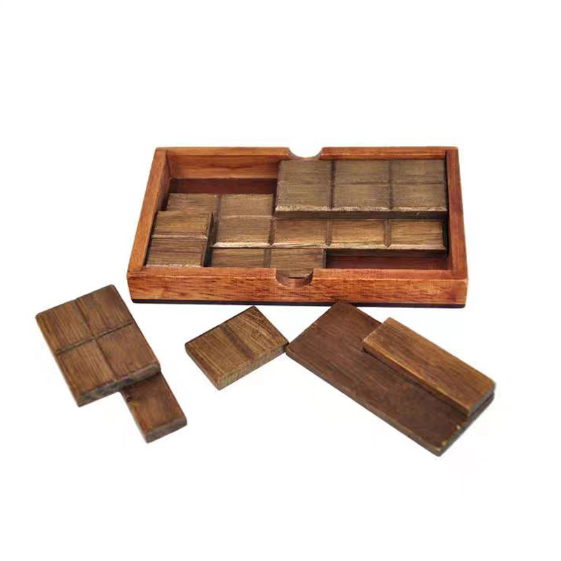 Kotak Puzzle coklat permainan  - Junk Food Snacks ulasan dan harga