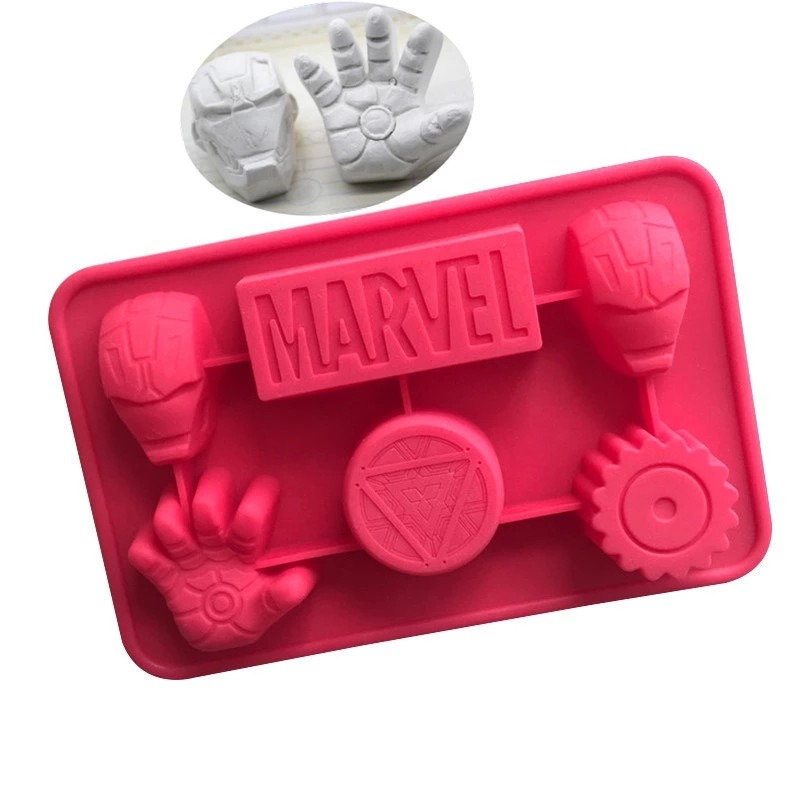 Cetakan Silikon 3D Marvel Iron - Junk Food Snacks ulasan dan harga