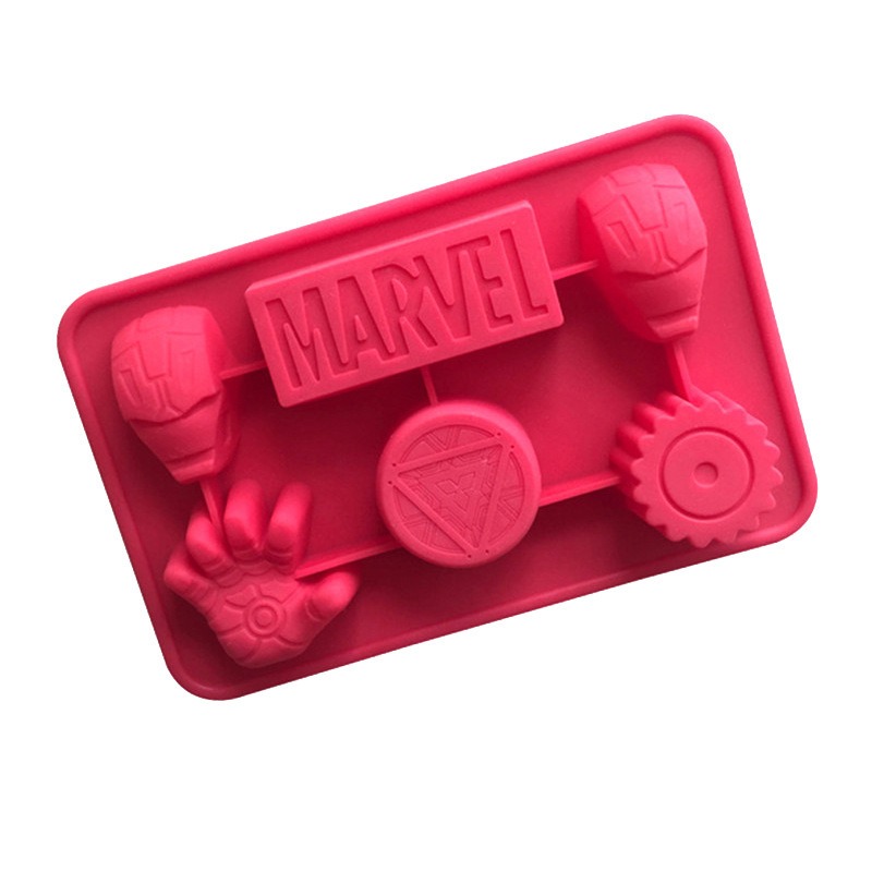 Cetakan Silikon 3D Marvel Iron - Junk Food Snacks ulasan dan harga