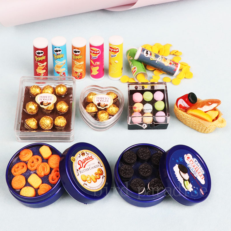 1/6 miniatlue boneka makanan M - Junk Food Snacks ulasan dan harga