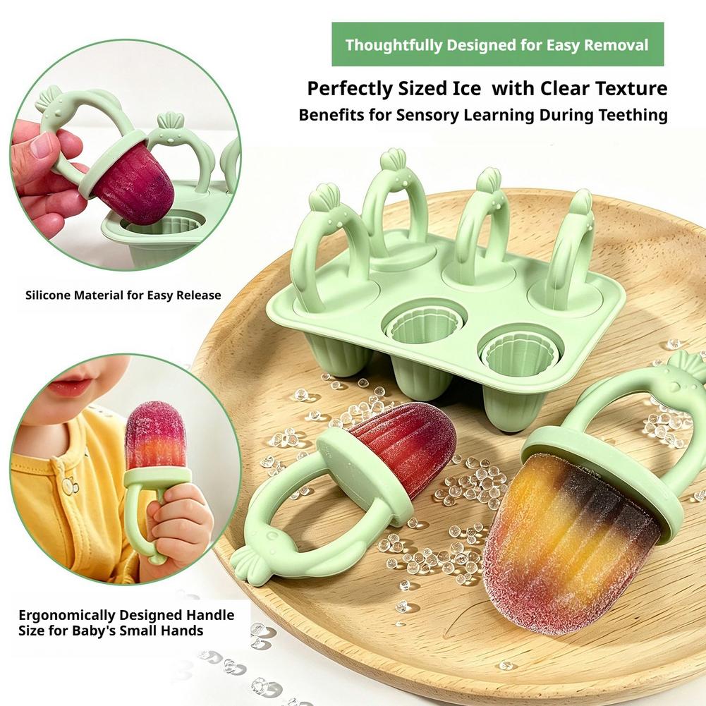 1set Cetakan Es Loli Silikon E - Homemade Food Snacks ulasan dan harga