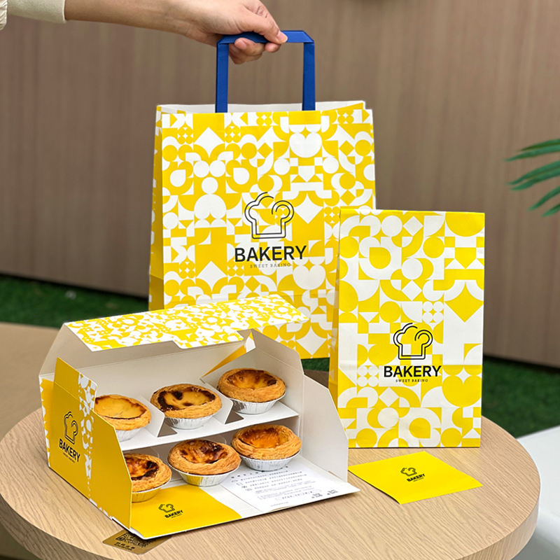Kotak Kertas Kue Tart Telur 6  - Food Snacks Logos ulasan dan harga