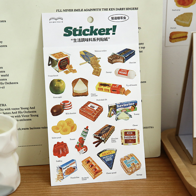 Stiker Makanan Lucu Estetis, S - Junk Food Snacks ulasan dan harga
