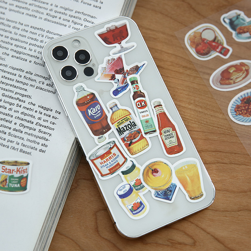Stiker Makanan Lucu Estetis, S - Junk Food Snacks ulasan dan harga