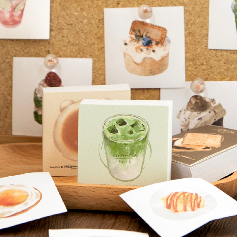 Stiker Makanan Ringan Kue Kopi - Junk Food Snacks ulasan dan harga
