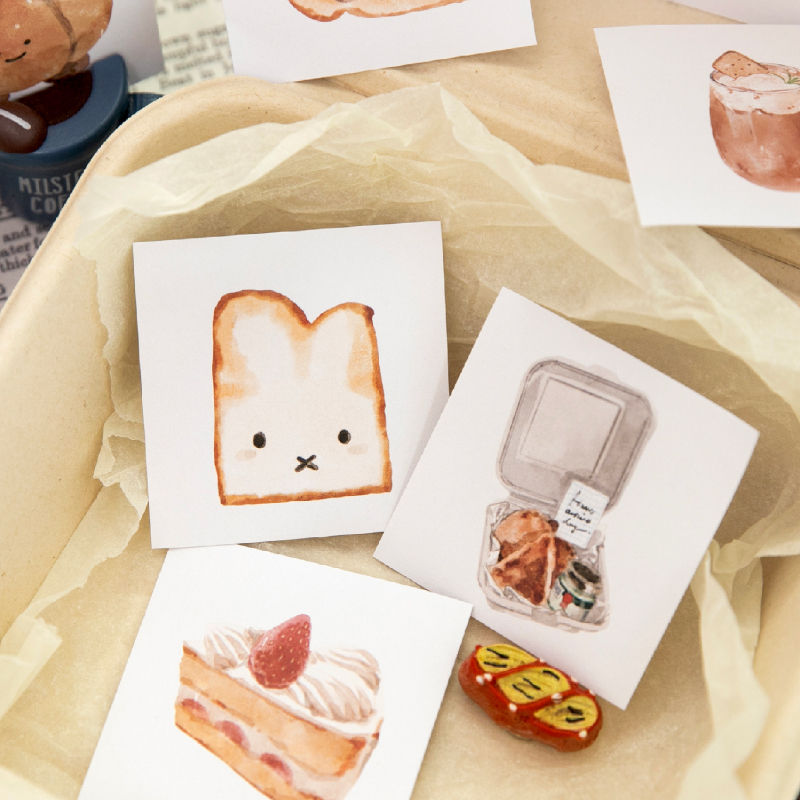 Stiker Makanan Ringan Kue Kopi - Junk Food Snacks ulasan dan harga
