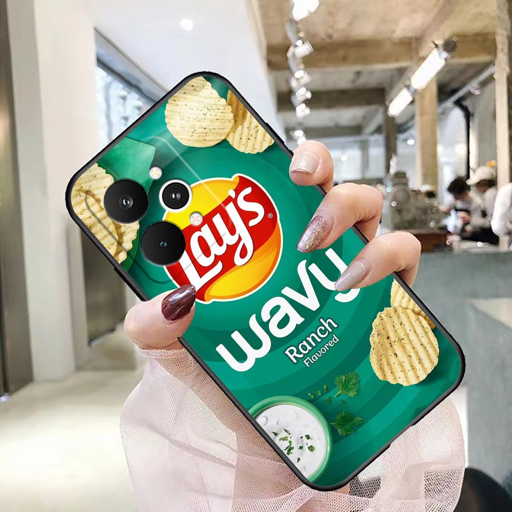 Casing Ponsel untuk OPPO Realm - Food Snacks Quotes ulasan dan harga
