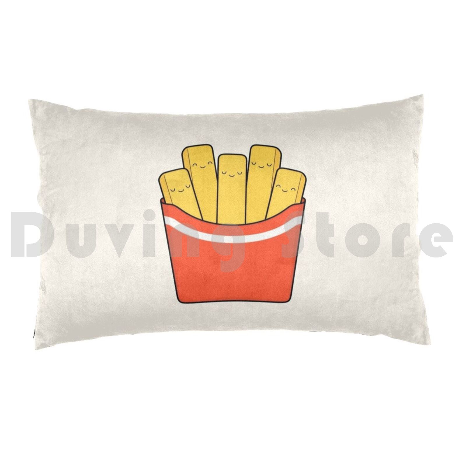 Sarung Bantal Kentang Goreng T - Yummy Food Snacks ulasan dan harga
