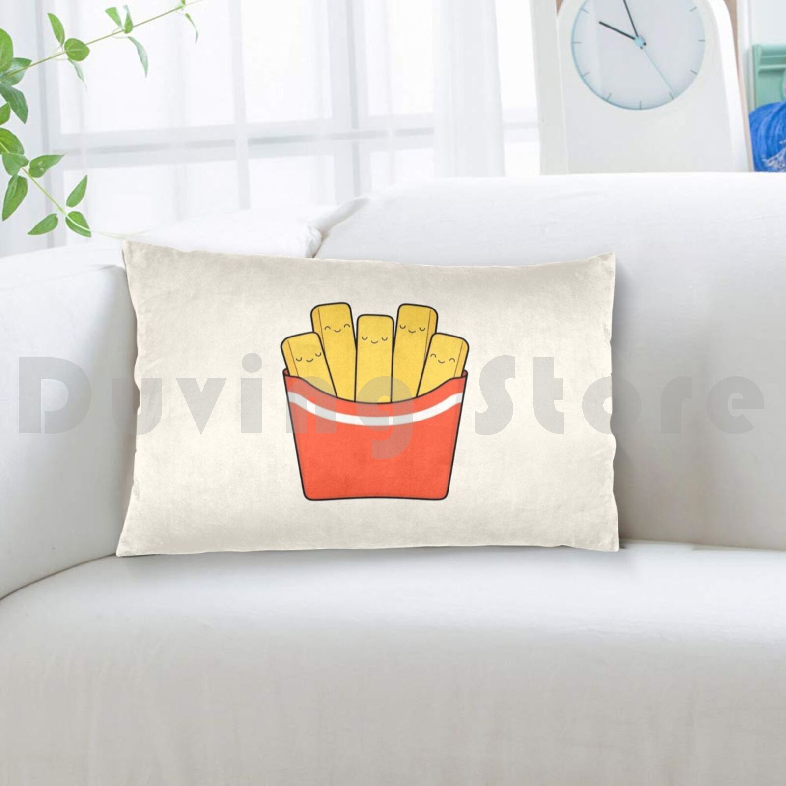 Sarung Bantal Kentang Goreng T - Yummy Food Snacks ulasan dan harga