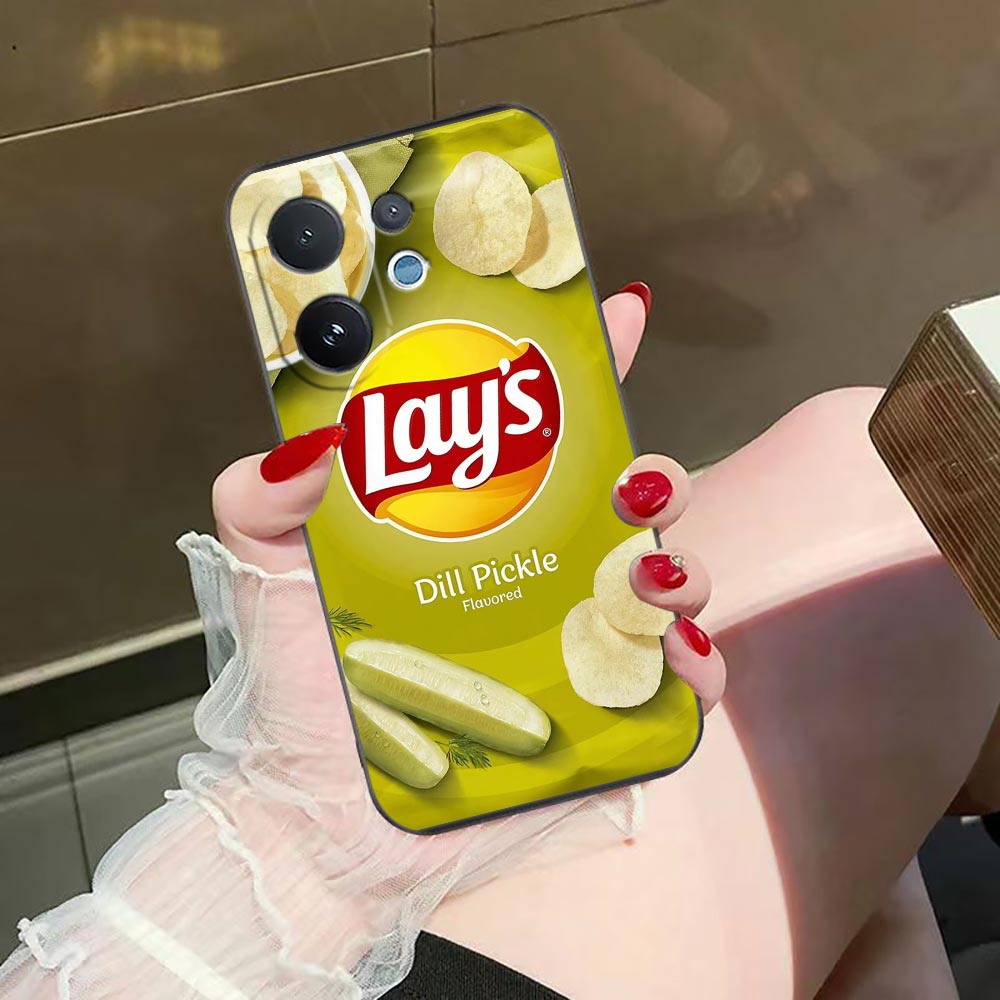 Casing Ponsel untuk VIVO V70 V - Food Snacks Quotes ulasan dan harga